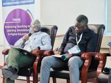 Dr William Tayeebwa (Makerere University) Chairing a panel on Fostering an African narrative to teach migration in Africa during the CoMMPASS Conference in Blanytre